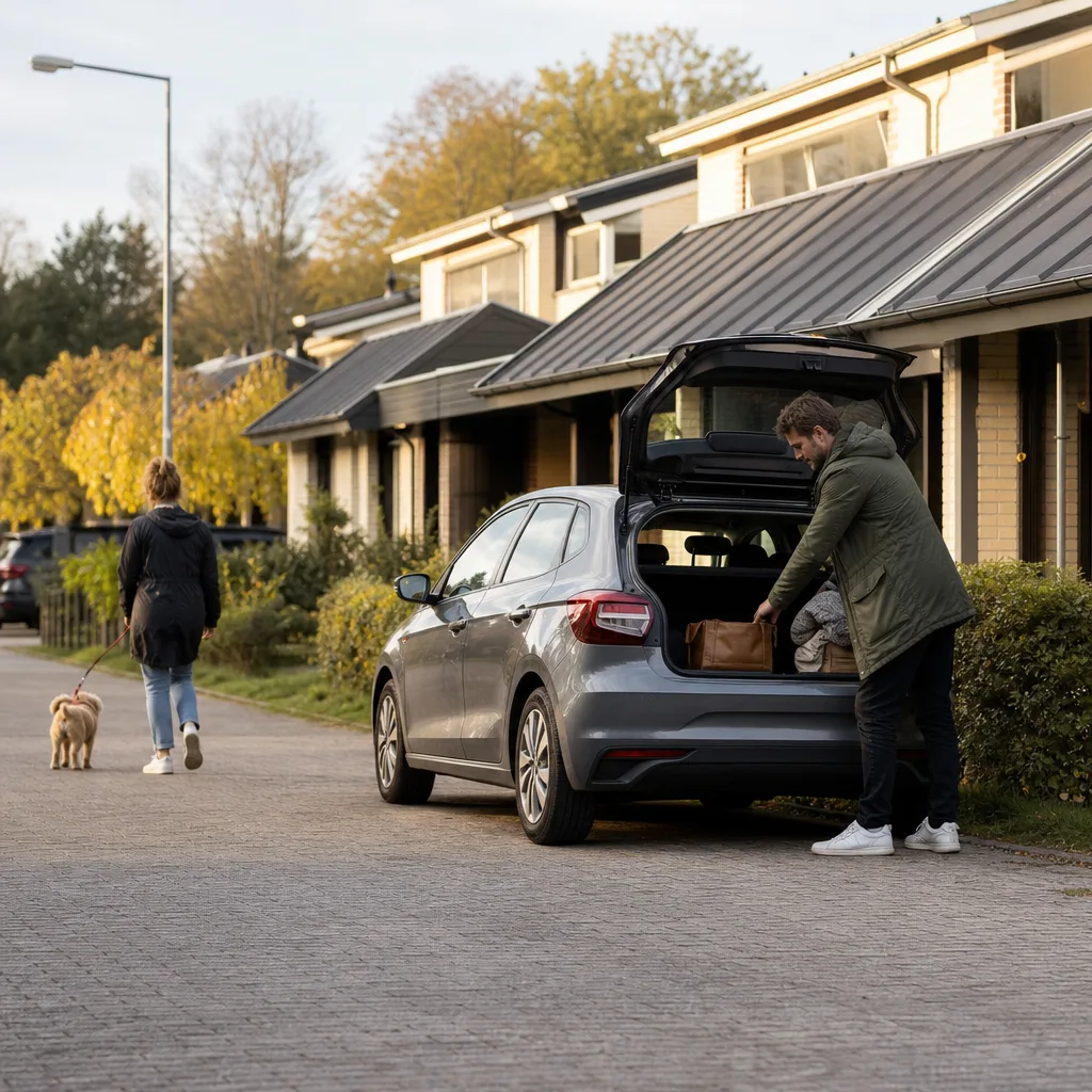 Polestar 2 elbil på bro — helförsäkring bilmodell