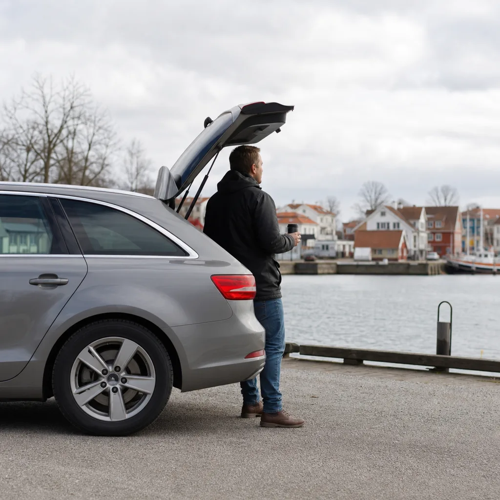 Skoda Octavia Combi i parkmiljö — helförsäkring bilmodell